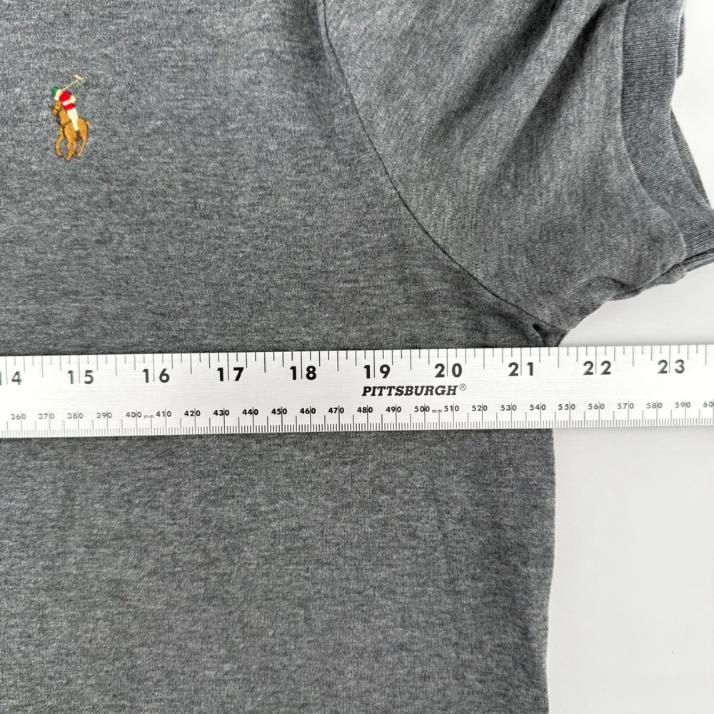 Polo by Ralph Lauren Men's Gray Classic Polo Shirt‎ - size Large - Preppy